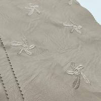 Veste en cuir PU KEJIA - Tissu personnalisé avec broderie - Anti-moisissure et résistant à l'abrasion - 340GSM 0,6 mm d'épaisseur