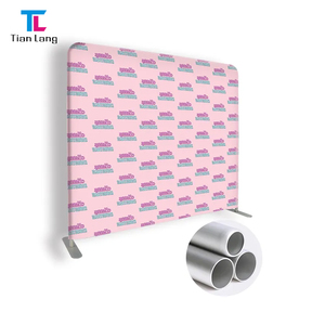 TianLang Custom Portable Aluminum 3D Pop Displays <b>Stand</b> Tension Fabric Photo Booth <b>Backdrop</b> <b>with</b> LED Light for Trade Shows - Product Image 4