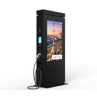 3000nits Station de recharge de voiture électrique extérieure Combo Type 2 Plug Affiche publicitaire numérique Affichage LCD IP65 Ascenseur Wayfinding
