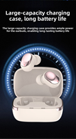 Mini écouteurs sans fil intra-auriculaires Y01tws 5.4 LED, basses profondes stéréo, ajustement confortable, appairage automatique, étanchéité IPX-4, faible latence, commande tactile