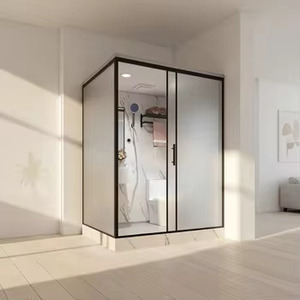 Unité de salle de bain intégrée de haute qualité, cabine de salle de bain modulaire étanche avec <span class=keywords><strong>douche</strong></span>, toilettes et lavabo - Product Image 2