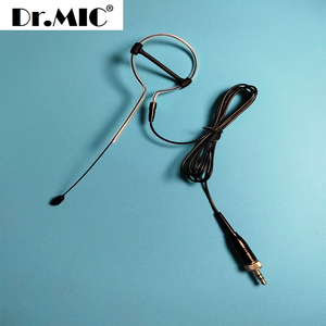 Mini portátil con cable de una sola oreja con cara de escenario Beige auriculares micrófono para adoración Pastor predicación oído conjunto micrófono - Product Image 3