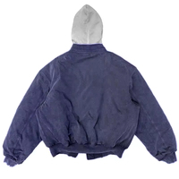 Bomber d'hiver à capuche luxueux fabriqué en usine pour hommes et femmes Blouson aviateur de style universitaire.