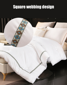 Edredón lavable de algodón ligero de verano blanco de gama alta con aire acondicionado para hoteles y estancias en el hogar, ropa de cama central para un estilo cómodo - Product Image 2