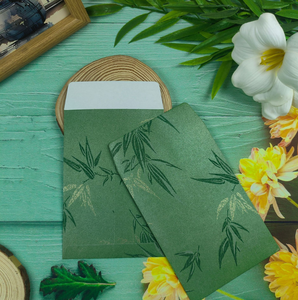 Haute qualité avancée bambou flux ombre enveloppe spécialité couleur papier portefeuille emballage cadeau invitation <span class=keywords><strong>lettre</strong></span> Invitation 11*16cm - Product Image 5