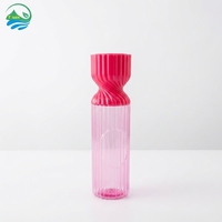 Flacon pulvérisateur de parfum à rayures verticales de 250 ml, flacon vaporisateur cosmétique rechargeable, conteneur de parfum pour maquillage