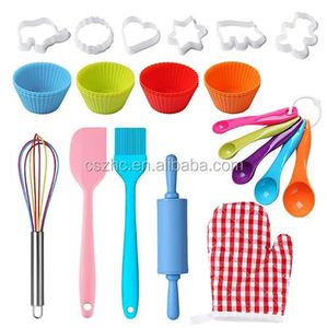 Silicone Kitchen <b>Tool</b> Set Children Silicone Baking Set Cake <b>Cookie</b> <b>Tools</b> Custom - Product Image 2