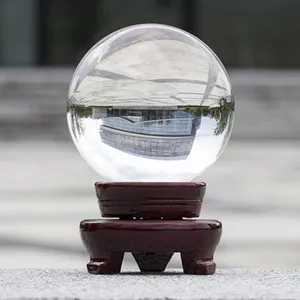 Boule magique en cristal Transparent, vente en gros, 80mm