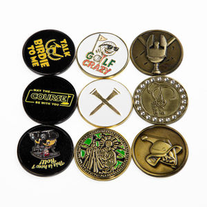 High Quality Custom Large Size Plain Stainless Steel Golf Ball Markers <b>Poker</b> <b>Chips</b> Golf Marker - Product Image 3