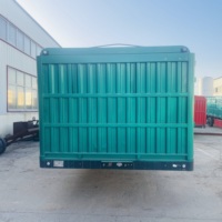 Semi-remorque JINFENG 3/4 essieux en acier robuste avec cage de transport pour animaux et bétail à parois hautes, capacité de charge lourde