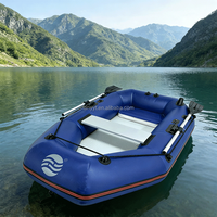 Bateau de sauvetage d'urgence pliable, léger et durable, en PVC rigide, monoplace, type yacht sportif électrique, épaissi et stable