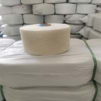 Fil de Polycoton Recyclé et Régénéré Open End OE Ne 20/1 Nm34/1, Mélange Anti-Bactérien pour Tricot et Tissage, 60 Couleurs, Modèle