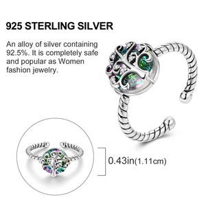 <span class=keywords><strong>Anelli</strong></span> Trendy MULA Originali in <span class=keywords><strong>Argento</strong></span> Sterling 925 con Zirconio Scintillante, Gioielli da Donna per Matrimonio e Anniversario - Product Image 3