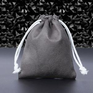 12*15cm 14*18cm Custom Textile Packaging Wholesale Velvet Bags Custom Velvet Drawstring Bags <b>Storage</b> Dust-proof Gift Jewelry Bag - Product Image 2