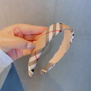 Women <strong>Fashion</strong> Luxury B Brand Plaid Printed Letter Fabric Headband Designer Square Headband Headwear for <strong>Girls</strong> <strong>Hair</strong> <strong>Accessories</strong> - Product Image 3