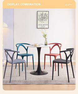 Silla <span class=keywords><strong>de</strong></span> plástico barata para jardín, silla apilable para exteriores, silla <span class=keywords><strong>de</strong></span> comedor <span class=keywords><strong>de</strong></span> ocio <span class=keywords><strong>de</strong></span> fibra <span class=keywords><strong>de</strong></span> resina PP sin brazo - Product Image 3