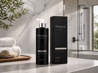 Bouteilles en plastique PET noires à épaule plate avec pompe, qualité supérieure, 300 ml, 500 ml, vides, pour emballage de shampoing, gel douche, soins capillaires et corporels