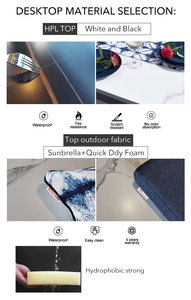 Brighthome ชุดโซฟาลานสวนอลูมิเนียมเฟอร์นิเจอร์หวายกลางแจ้งเฟอร์นิเจอร์สวน - Product Image 4