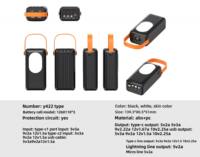 Batterie portable au lithium polymère de grande capacité 30000 mAh avec écran LED pour une charge rapide 22,5 W en extérieur, interface d'entrée Type-C