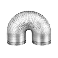 Feuille d'aluminium industrielle économique pour conduits d'air, matériau de conduit flexible résistant à la chaleur Al/PET/Al, personnalisable