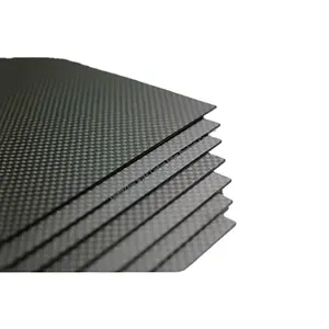 Oem High Strength 100% 3k farbige Kohle faserplatte 0,37mm 1mm 4mm Plain Weave Glossy Matte Carbon Fiber Sheet T300 Carbon Sheet