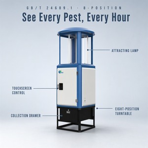 Matainsectos Solar con Tecnología de Eliminación por Infrarrojos Lejanos, 98% de Tasa de Letalidad, Montado en Poste - Product Image 3