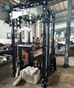 Nouvelle machine multifonctionnelle en acier inoxydable avec rack de musculation intégré, lat pulldown, <span class=keywords><strong>smith</strong></span> machine et cable crossover - Product Image 4