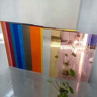 Plaque miroir acrylique dorée haute définition, panneau miroir en plastique PS PMMA hautement réfléchissant pour découpe laser, taille personnalisée