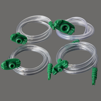 Adaptateur de pointe de distribution en plastique PP vert de type américain 3/5/10/30/55CC pour distributeur de colle robotisé