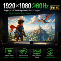 WISTAR Mini TV HD 1080P sans alimentation externe vers VGA avec adaptateur audio 3,5 mm pour ordinateur portable PC