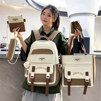Sac à dos polyvalent de grande capacité, polyvalent et mignon, multi-pièces, pour lycéennes et élèves du primaire