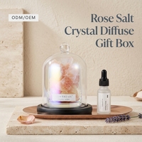 Romantische Warme Ton-Geschenkkollektion Rosen-Salzkristall-Diffusor Geschenkbox Handarbeiten für Hochzeitsgeschenke und Geburtstagsgeschenke