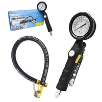Manomètre de pression des pneus, pistolet de gonflage de pneus robuste rempli d'huile de silicone, connecteur 1/4"NPT pour compresseur d'air, équipement automobile