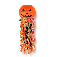 Lanterne en papier artisanale en forme d'alien pour Halloween, décoration suspendue pour fête, ornement festif