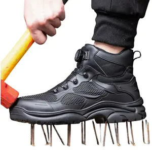 Промышленные Металлические противоударные прочные защитные ботинки