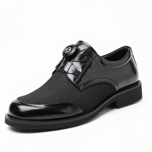 Zapatos Mocasines de Cuero Casuales y Transpirables, Calzado para Caminar de Negocios, Punta Redonda, para Hombre - Product Image 1