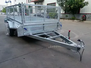 China Factory Price Trailer Mesh Cage 6*4 Galvanized Box Trailer Farm Utility Cage Trailers