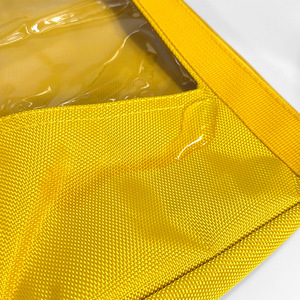 PVC Translucent Tool Storage Bag With Zipper Closure Woven Canvas Surface Repair Kit Hardware Tool Case - Product Image 3