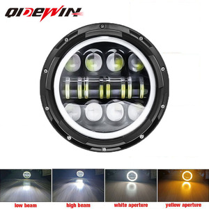 Phare Wrangler à 16 LED de 7 pouces, 80W, 15000 Lm, cercle complet, pour voiture et moto, lumière de remplacement - Product Image 5