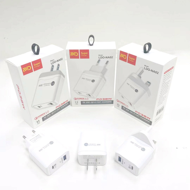 US EU UK Usb Type C Fast Charger Adapter 20w Iphone Charger for Iphone All Smart Phones Cell Phone Accessories
