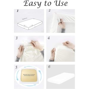 Sábana Ajustable Queen Blanca, 800 Hilos, 100% Algodón, 24 Bolsillos Profundos, Tejido Satinado, Uso Doméstico, 1 Pieza - Product Image 4