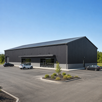 Entrepôt préfabriqué en structure métallique, étanche, durable, atelier métallique préfabriqué, garage de stockage, bâtiment industriel
