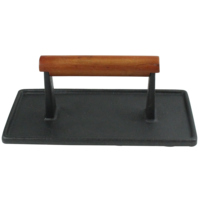 HONGXUAN HX-C003 Prix d'usine Accessoires de barbecue Ensemble d'outils de cuisine personnalisés Robuste Presse à hamburgers en fonte antiadhésive