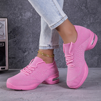Chaussures de danse respirantes personnalisées en gros pour femmes, semelle à coussin d'air, antidérapantes, baskets de danse hip-hop jazz, directement de l'usine