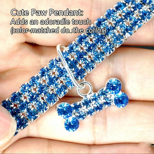 <span class=keywords><strong>Collar</strong></span> de Perro de Cristal de Lujo con <span class=keywords><strong>Collar</strong></span> Ajustable y Elástico para Mascotas, Accesorio Cómodo para Uso Diario - Product Image 4