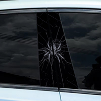 Autocollant 3D Micora pour montant de fenêtre de voiture, décalcomanie créative et personnalisée pour la décoration des montants de fenêtre de voiture