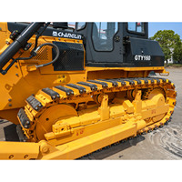 Bulldozer à chenilles robuste avec moteur Kawasaki et pompe hydraulique pour applications minières et travaux de terrassement, haute efficacité