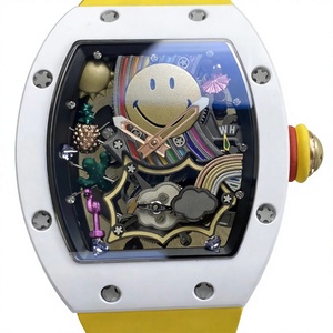 Luxury Super Quality Waterproof Mechanical Watch 41mm RM Factory Tourbillon Movement RM88 White Ceramic Skeleton Smiley Watch - Product Image 1