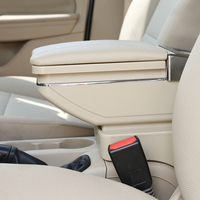 Boîte d'accoudoir de console de voiture, repose-bras réglable en hauteur, coussin de confort pour le coude, universel
