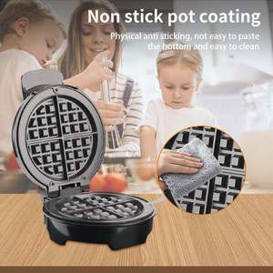<span class=keywords><strong>Gaufrier</strong></span> électrique SK519 110v 220v, plaque chauffante ronde électrique pour la cuisson individuelle de gâteaux à la maison pour enfants - Product Image 4